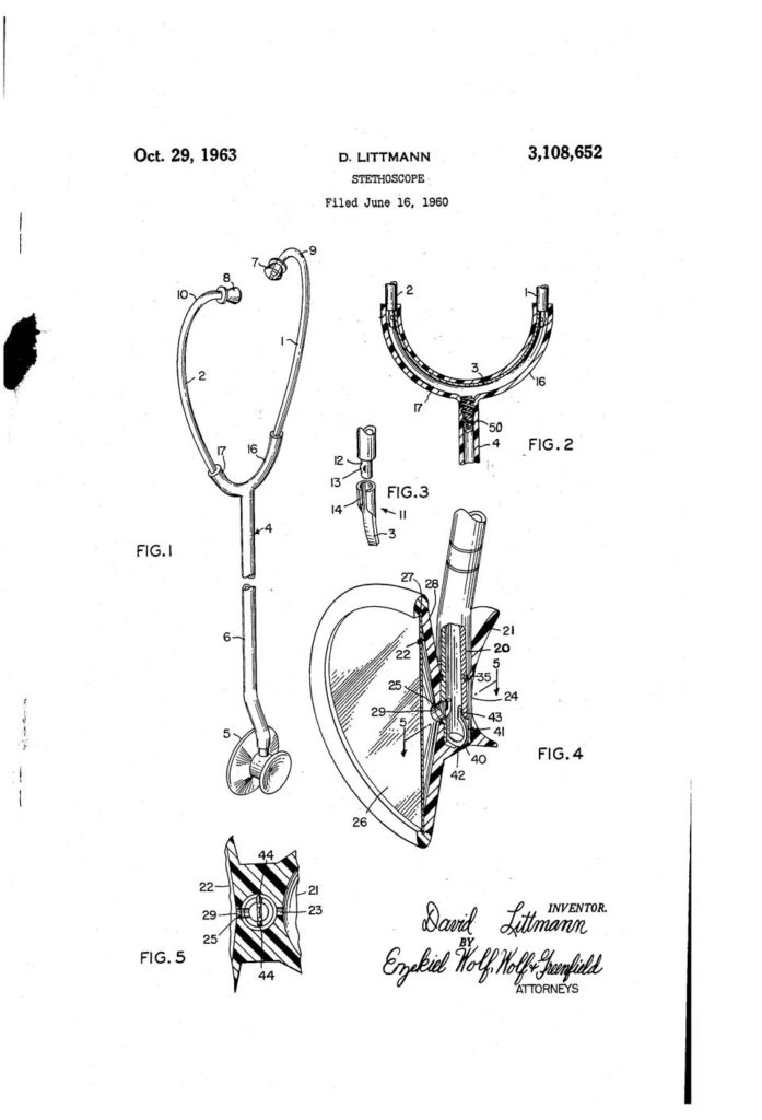 Littman stethoscope patent